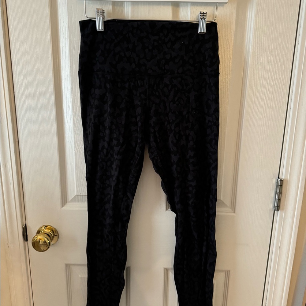 Lululemon Black Leopard Align Leggings